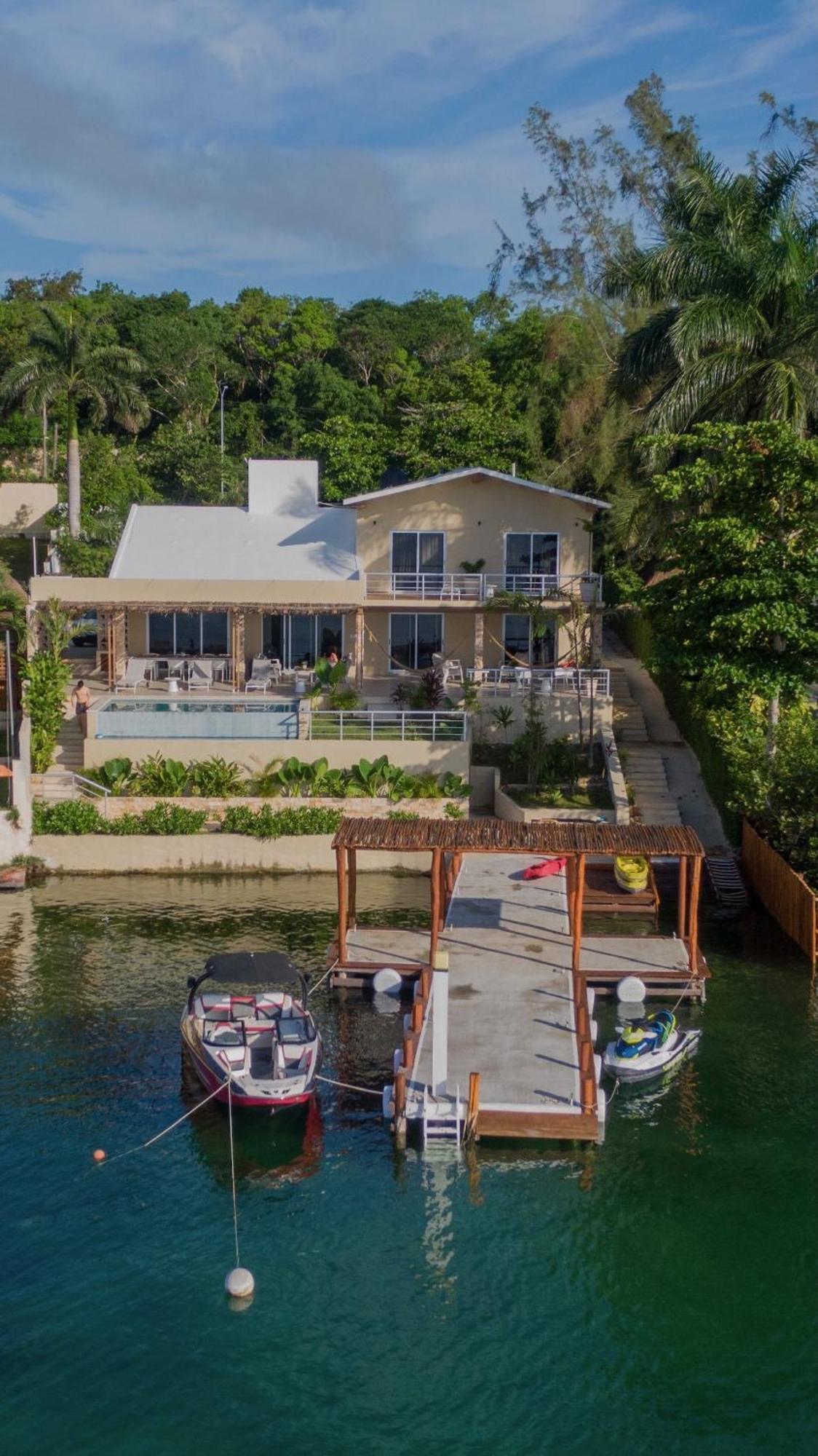 Casa Sol Y Luna -Beautiful Sunrises And Infinity Pool Bacalar Exterior foto